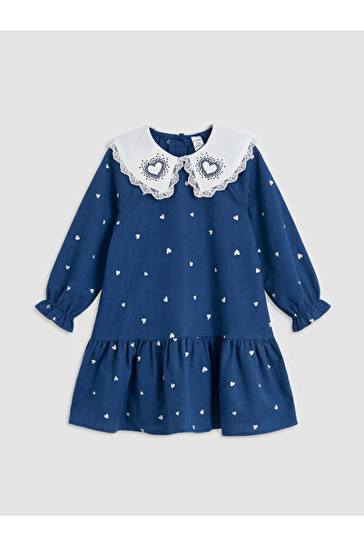 LC Waikiki Rochie cu volane pentru fete Ermus Global și bleumarin guler tip P...