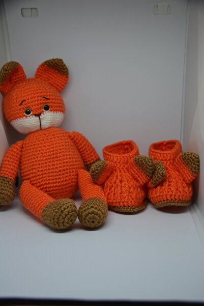 Handmade Idaw's Craft "Tilki Zencefil" Amigurimi Örgü Oyuncak- Özel Tasarım S...