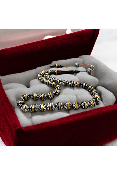 İnan Tesbih Enamel and Brass Embellished Globe Cut Kuka System P Tasseled Pra...