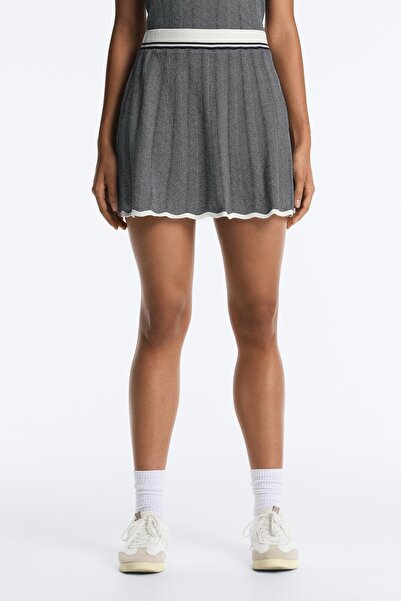 Oysho Balıksırtı piliseli örgü etek