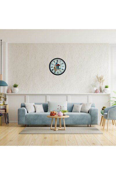 Leyaton Black Paris Garden Decorative 36 cm Wall Clock Lwlhm-Ytrs345