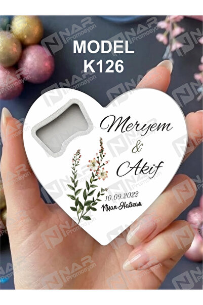 Nar Promosyon Kalp Açacak Magnet 40 Adet - Ambalaj Hediye - Kalp,Balon,Ayak,D...