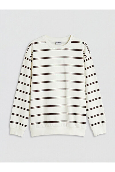 LC Waikiki Φούτερ για αγόρια Vizyon New Season με ριγέ λαιμόκοψη