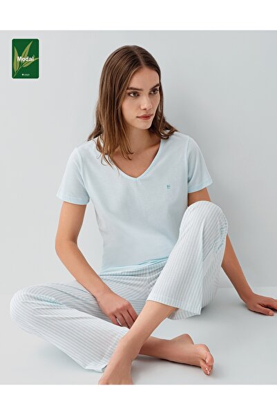 Pierre Cardin Μοντάλ Σετ γυναικείες πιτζάμες Βαμβάκι τεμαχίων με κοντά μανίκι...