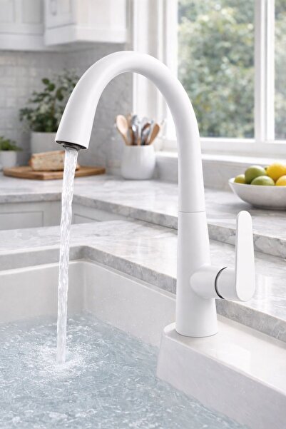 HCE STORE صنبور مطبخ عصري عالي الجودة بتصميم حلزوني مخفي مطلي بـ PVD