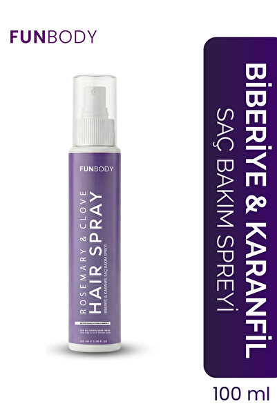 FUNBODY ROSEMARY & CLOVE HAİR SPRAY BİBERİYE KARANFİL SAÇ BAKIM SPREYİ 100 ML