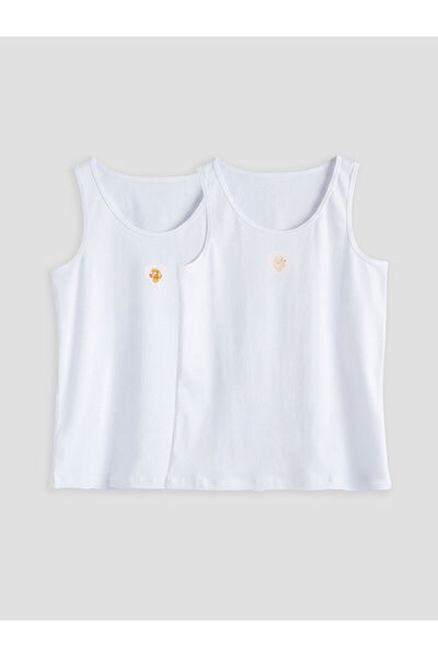 LC Waikiki Peak New Season Crew Neck Girls' Tank Top 2-Pack