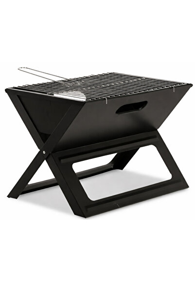 SERSIMO Grătar portabil pliabil pentru grădină și camping, metalic, 56x56x40 ...