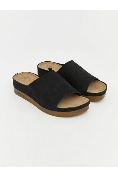 LC Waikiki Özmarka Νέα Σεζόν Όψη σουέτ Γυναικεία Σόλα με Επένδυση Παντόφλες