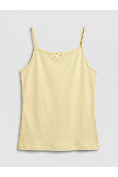 LC Waikiki قميص داخلي للفتيات من Peak New Season بياقة مربعة وحزام من الخيط