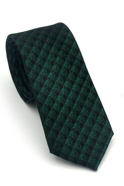 Gaffy Crna kocka Sa deznom Zeleni tkana tkanina Maramice Slim fit Kravate // ...