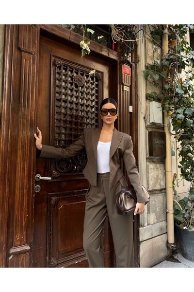 Nesil Bele Oturan Jacket and Pants Set