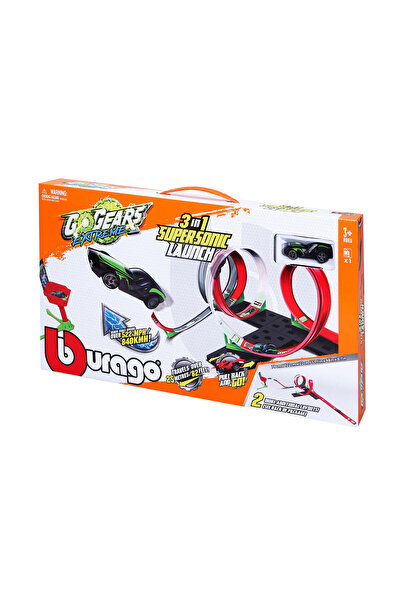 BBURAGO Set de joaca 3 in 1 traseu Supersonic Lounch Go Gears