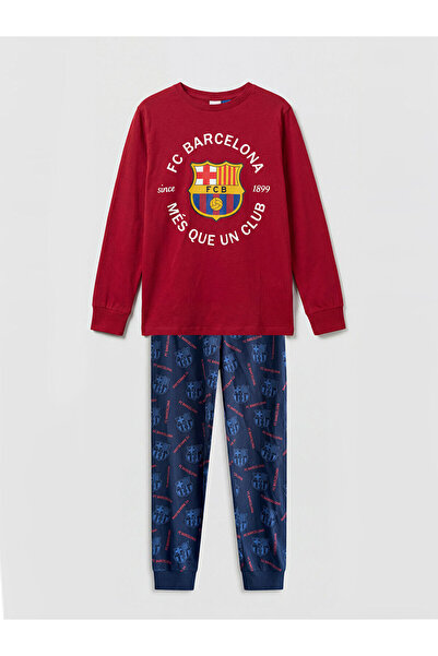 LC Waikiki Vlastiti komplet pidžama za dečake FC Barcelona Štampano nove sezone