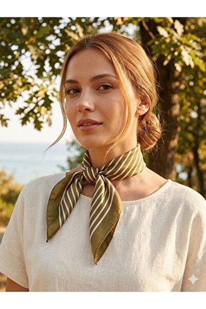 alinastore Special Patterned Plain Scarf (70X70)