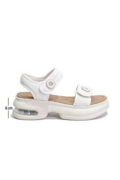 Guja Cessie Air Sole Detailed Velcro Imported Daily Women's Sandals
