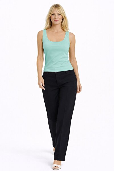 SBL COLLECTİON Women's Strappy Basic Scuba Fabric Blouse