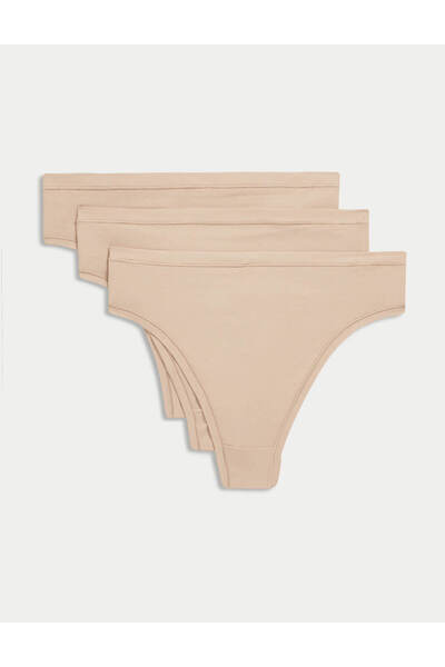 Marks & Spencer 3’lü Flexifit Modal Yüksek Bel Tanga