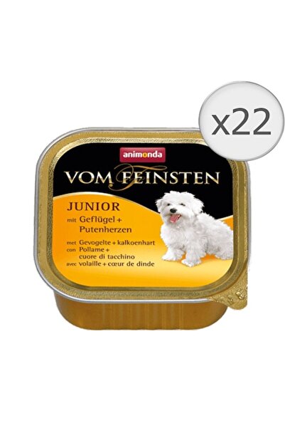 Animonda Hrană umedă pentru câini Vom Feinsten Junior, inimă de pui și curcan...