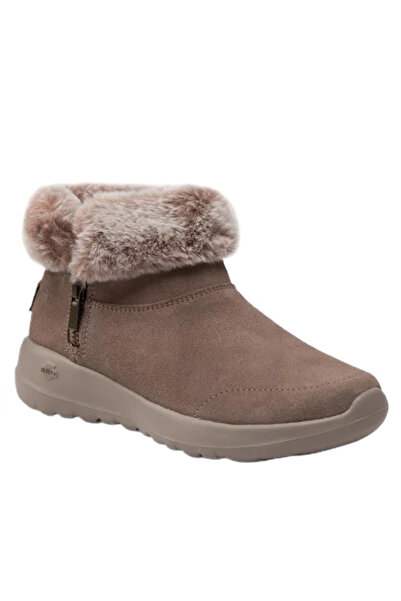 SKECHERS Suede Snow Boots Women's Beige EU 36