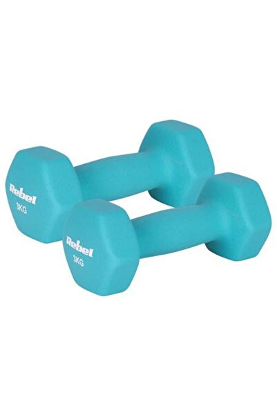 Rebel Set gantere Active RBA-2330-3, 2 x 3kg, fonta si invelis de neopren (Al...