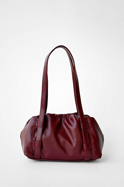 Yuka Atelier Sevilla detaliu încrețit Baghetă Minimal geantă de umăr