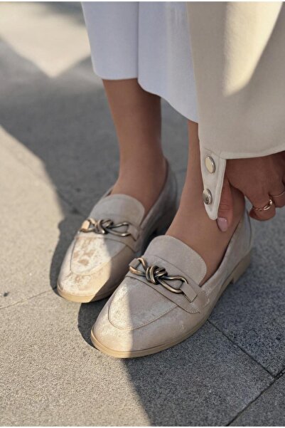 I Love Shoes Kastora Women's Loafers Beige Satin