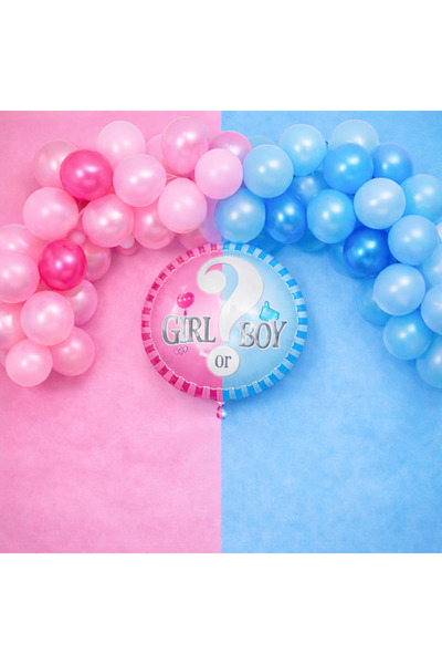 BALON DİYARI Is the Pink Metallic Blue Metallic? Is He Male? Gender Reveal Party