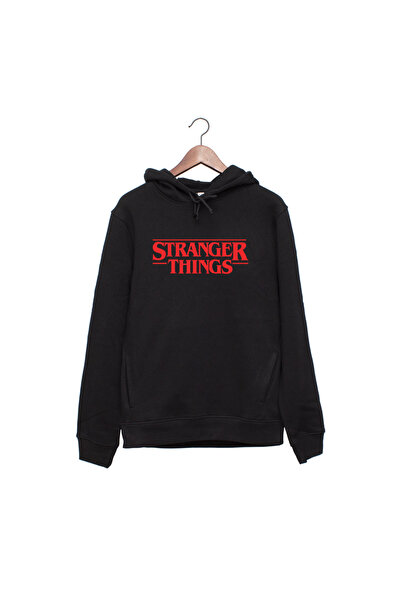 Kartier Hanorac negru unisex Stranger Things