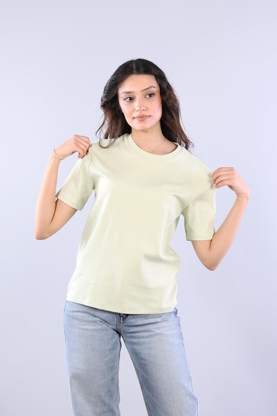 Mckanzie 26650 Tricou Interlock cu decolteu O supradimensionat
