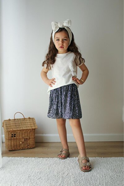 NURTOPU Girl's Set, Top and Bottom Set, Summer Short Sleeve, Cotton Fabric, S...