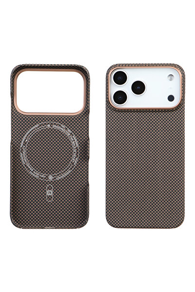 Casen iPhone 17 Pro Max Uyumlu Premium Karbon Fiber Kılıf Darbe Emici Kamera ...