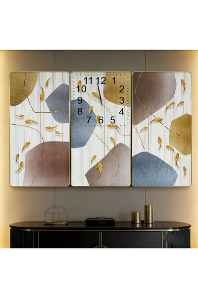 Bleco ساعة حائط كبيرة صامتة بحركة كوارتز