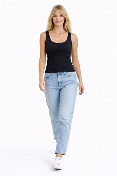 SBL COLLECTİON Women's Strappy Basic Scuba Fabric Blouse