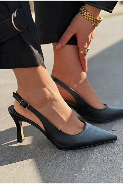 I Love Shoes ألفيسا ستيليتو أسود مطفي جلد