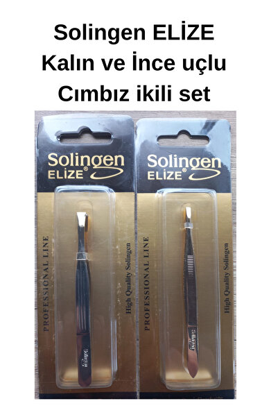 Elize Solingen Cımbız kalın ve ince Uçlu 2'li set