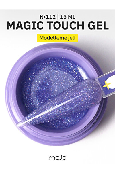 MOJO Tırnak Yapılandırma Jeli Magic Touch №112 (15 ml) – Mor Işıltılı Protez ...
