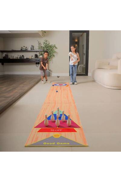 LETTLE HOUSE لعبة تحدي البولينج والكيرلنج (2 في 1)