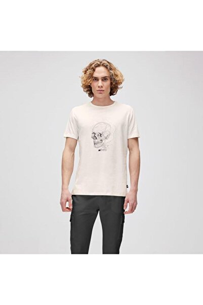 Bad Bear Reborn Men's Beige Round Neck T-Shirt