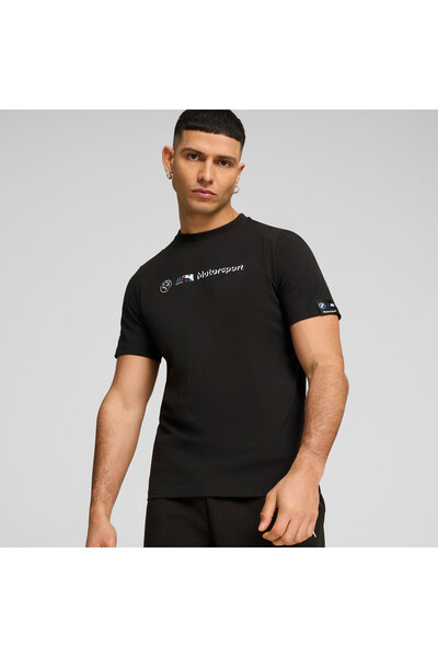 Puma Mens BMW M Motorsport Logo T-Shirt - Black