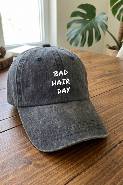 emybox Bad Hair Day Written Washable Unisex Hat - Vintage Metal Buckle Adjust...