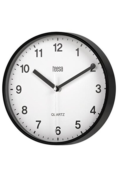 Teesa Wall clock TSA0038B, 20 cm (Black/White)