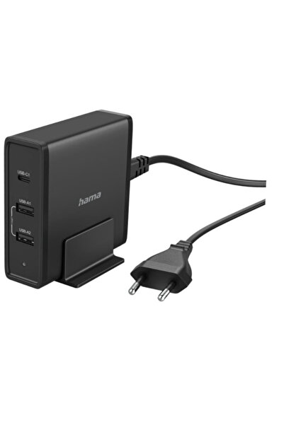 Hama Statie de incarcare 200017, 1 x USB-C, 2 x USB, 65W (Negru)