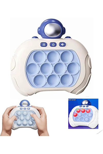 düşler oyuncak dünyası Işıklı Sesli Müzikli Mavi Astronot Karakterli Popit Pi...