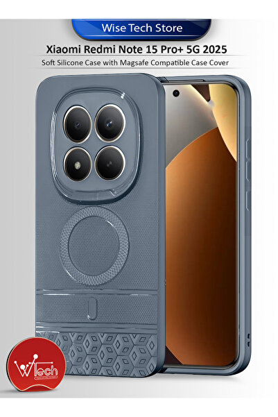 Wtech جراب سيليكون ناعم لهاتف شاومي ريدمي نوت 15 برو+ 5G 2025، متوافق مع تقني...