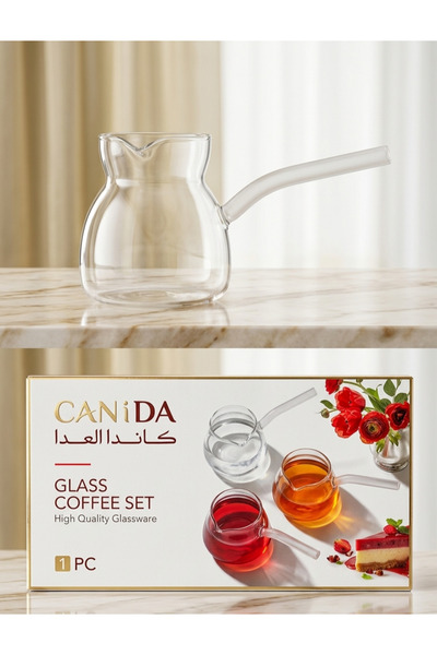 Kandao A transparent glass coffee pot from the Kanda brand that can be placed...