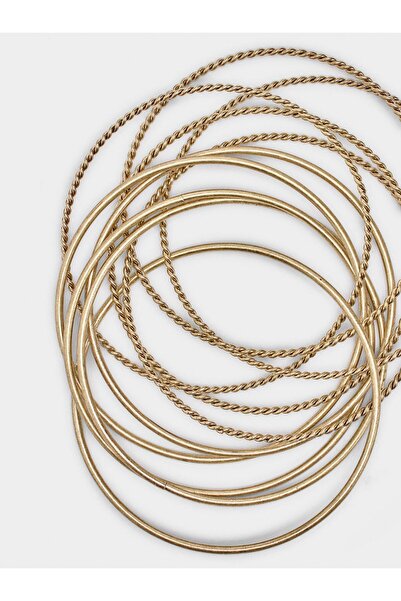 PARFOIS Pürüzsüz ve Örgü Tasarımlı Bileklik Seti