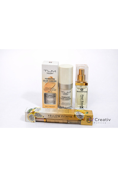 TLM Set machiaj – Fond de Ten Color Changing + Bază Essence Real Base + Conce...
