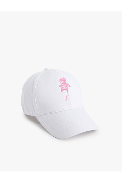 Koton Pachet de bumbac șepci brodate cu flori