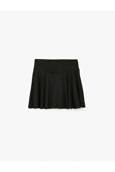 Koton High Waist Mini Ruffled Sports Shorts Skirt